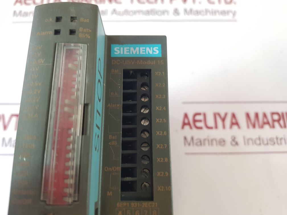 Siemens 6Ep1 931-2Ec21 Power Supply Dc-usv-modul 15