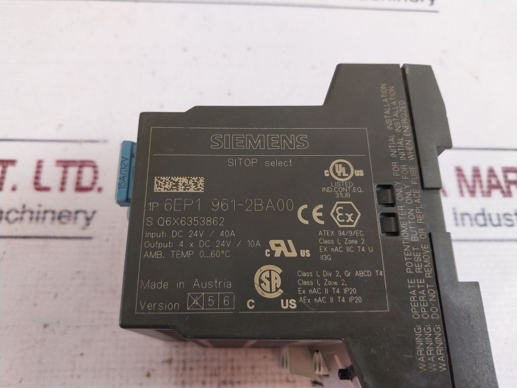 Siemens 6Ep1 961-2Ba00 Diagnostics Module