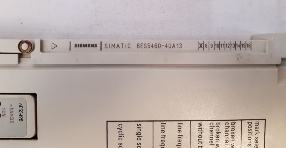 Siemens Simatic 6Es5460-4Ua13 Analog Input Module