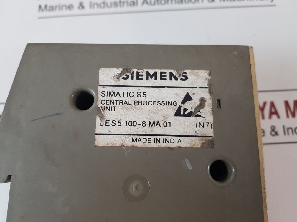 Siemens 6Es5 100-8Ma01 Central Processing Unit