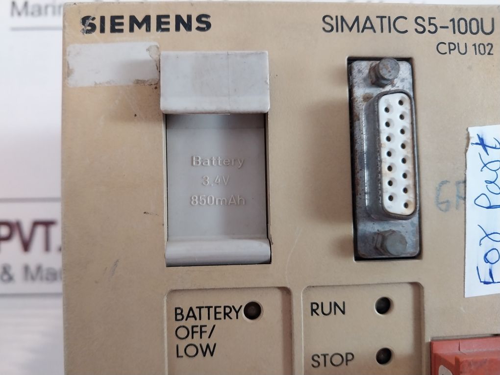 Siemens Simatic S5-100U 6Es5 102-8Ma02 Cpu Module 8K X 8 Bit