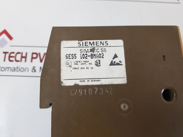 Siemens 6Es5 102-8Ma02 Cpu Module