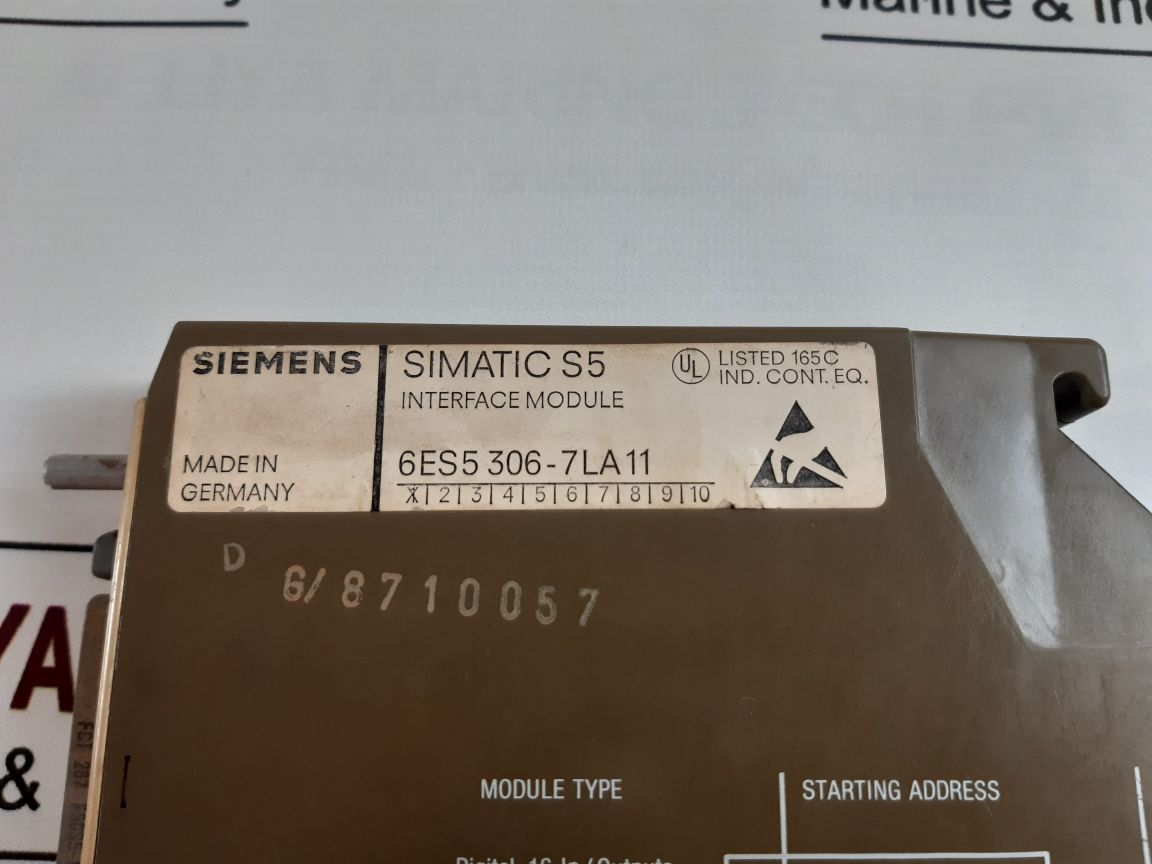 Siemens 6Es5 306-7La11 Interface Module