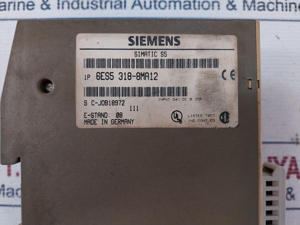 Siemens 6Es5 318-8Ma12 Interface Module 24V Dc 0.35A