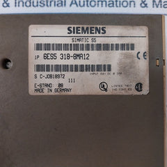 Siemens 6Es5 318-8Ma12 Interface Module 24V Dc 0.35A