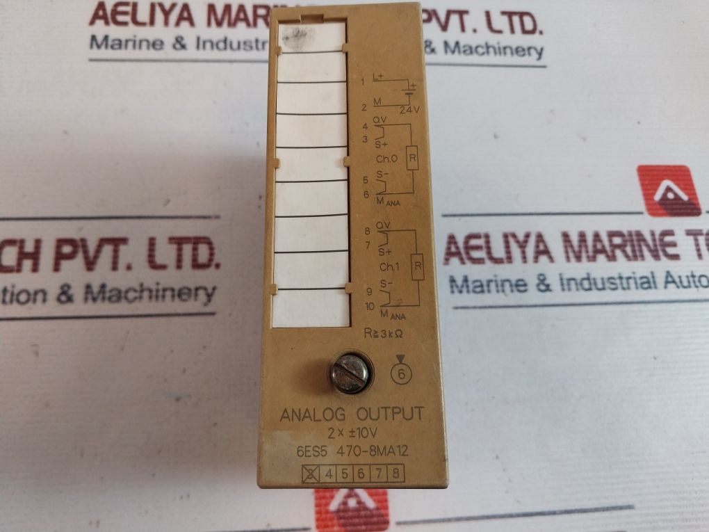 Siemens 6Es5 470-8Ma12 Analog Output Module 24V