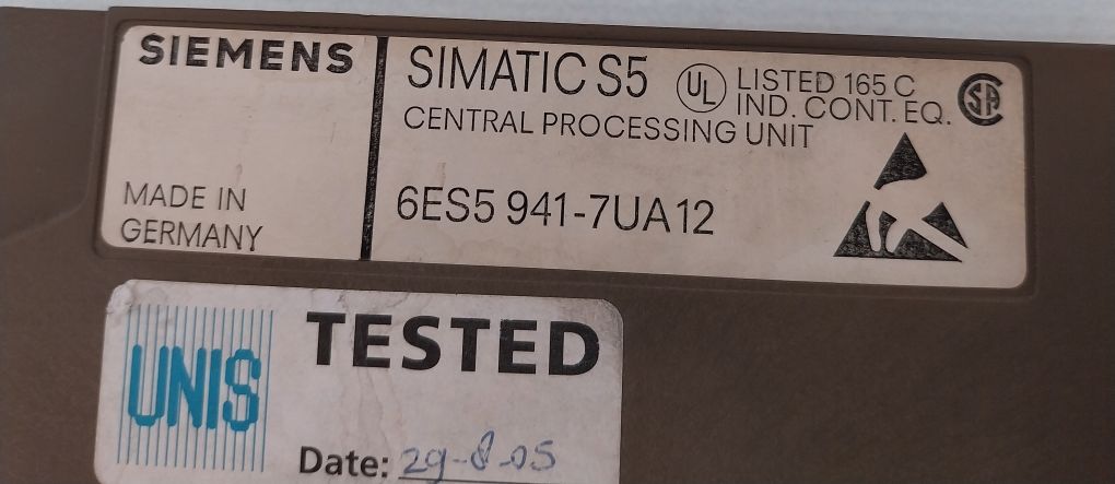 Siemens 6Es5 941-7Ua12 Central Processing Unit