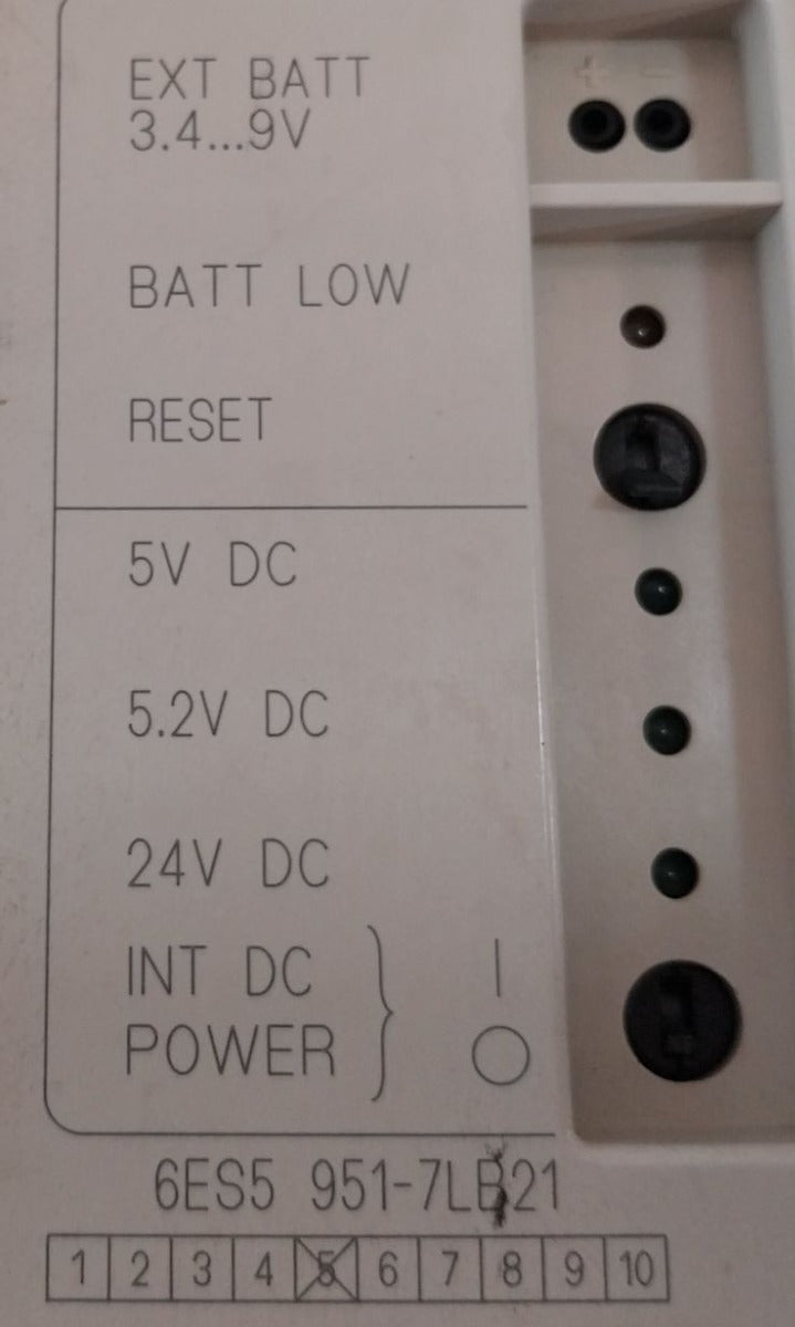 Siemens 6Es5 951-7Lb21 Power Supply Without Battery