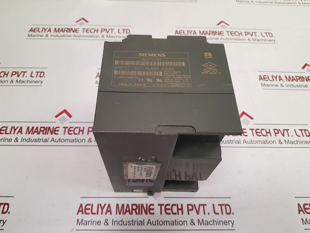Siemens 6Es7 307-1Ka00-0Aa0 Simatic S7 Power Supply 24V Dc 10A