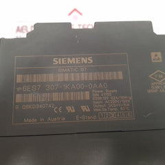 Siemens 6Es7 307-1Ka00-0Aa0 Simatic S7 Power Supply 24V Dc 10A