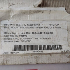 Siemens 6Es7-390-1Aj30-0Aa0