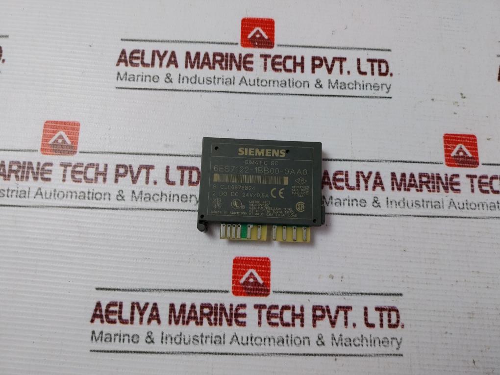 Siemens 6Es7122-1Bb00-0Aa0 Plc Module 2 Do Dc 24V / 0.5A