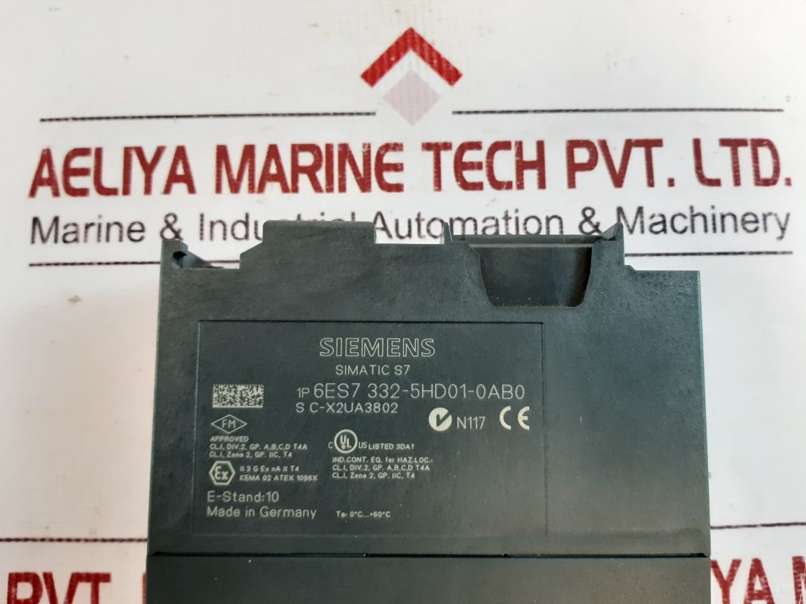 Siemens 6Es7332-5Hd01-0Ab0 Analog Output Module Sm332