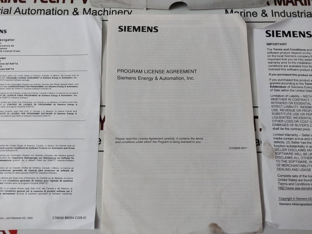 Siemens 6Es7810-2Cc03-0Yx3 License Navigator Documentation Software Compact Disc