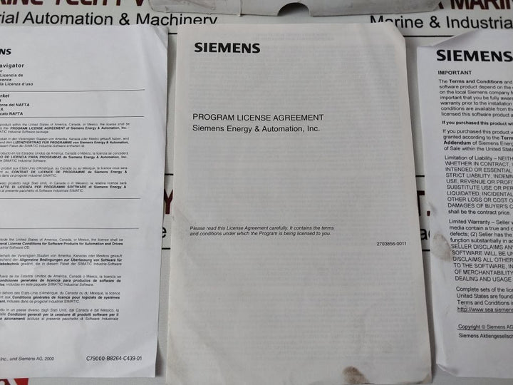 Siemens 6Es7810-2Cc03-0Yx3 License Navigator Documentation Software Compact Disc