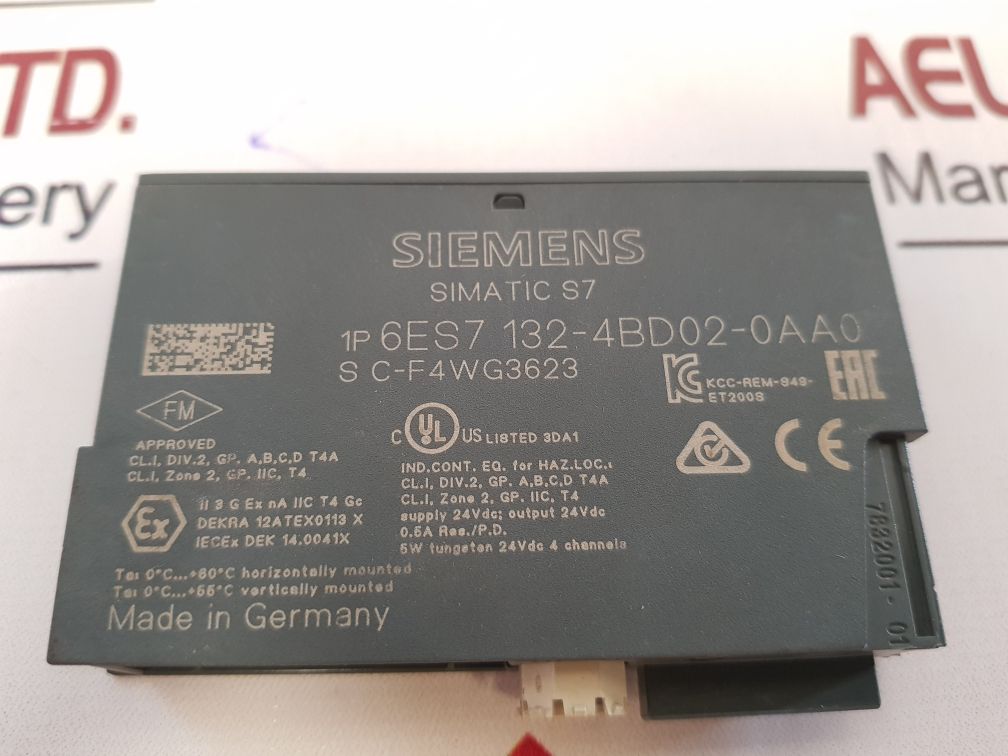 Siemens 6Es7 132-4Bd02-0Aa0 Module Dc24V/0.5A