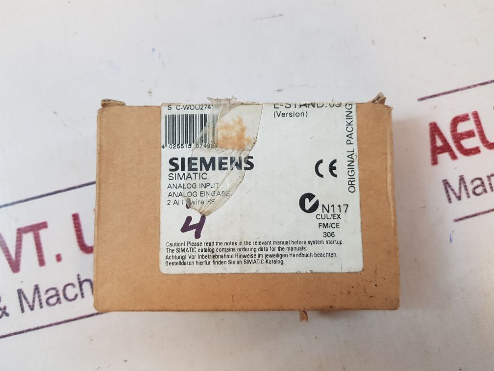 Siemens 6es7 134-4gb62-0ab0 simatic s7 analog input module