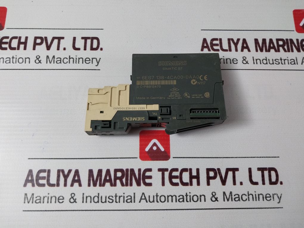 Siemens 6Es7 138-4Ca00-0Aa0 Electronic Module With 6Es7 193-4Ce10-0Aa0