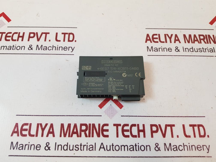 Siemens 6es7 138-4cb11-0ab0 simatic s7 power module