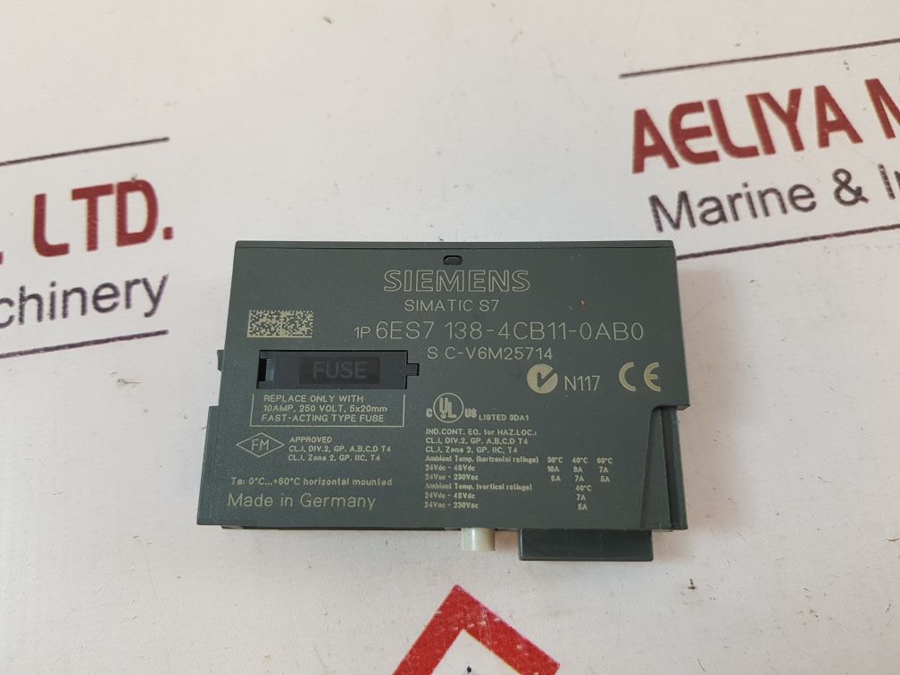 Siemens 6es7 138-4cb11-0ab0 simatic s7 power module