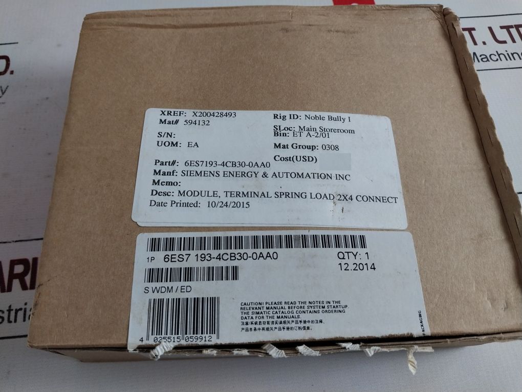 Siemens 6Es7 193-4Cb30-0Aa0 Terminal Module Tm-e15C24-01