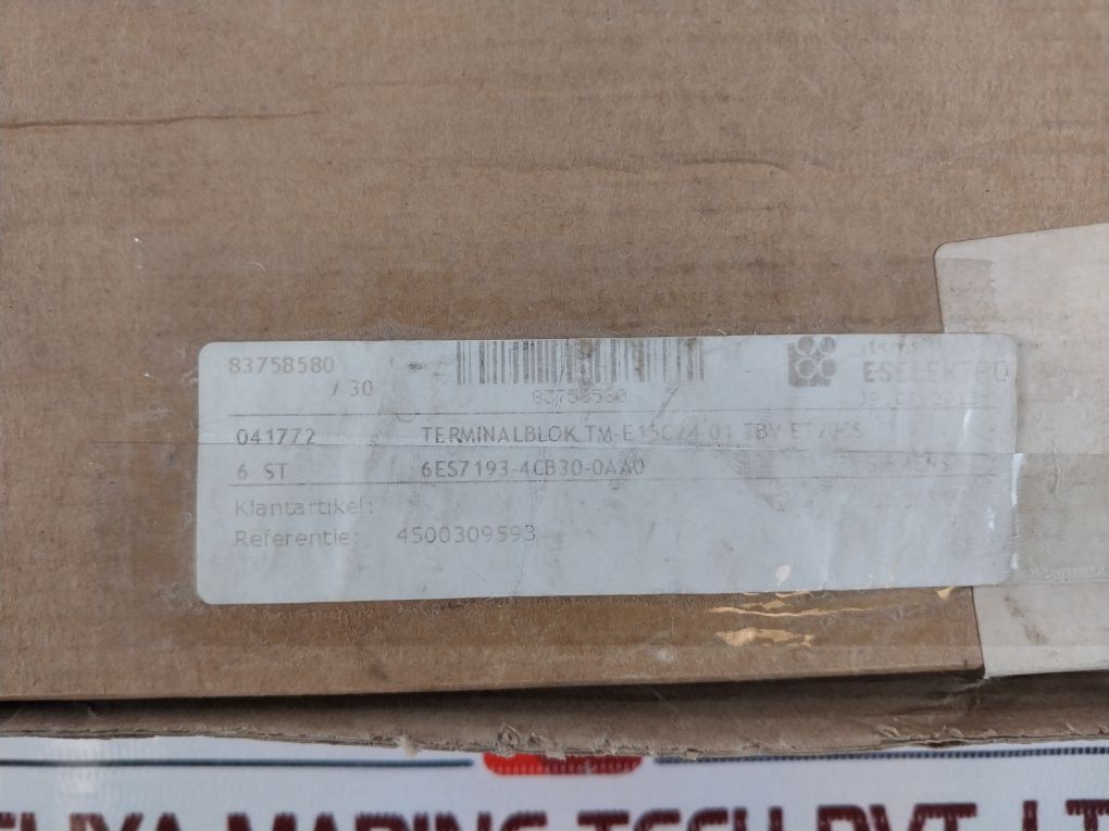 Siemens 6Es7 193-4Cb30-0Aa0 Terminal Modules