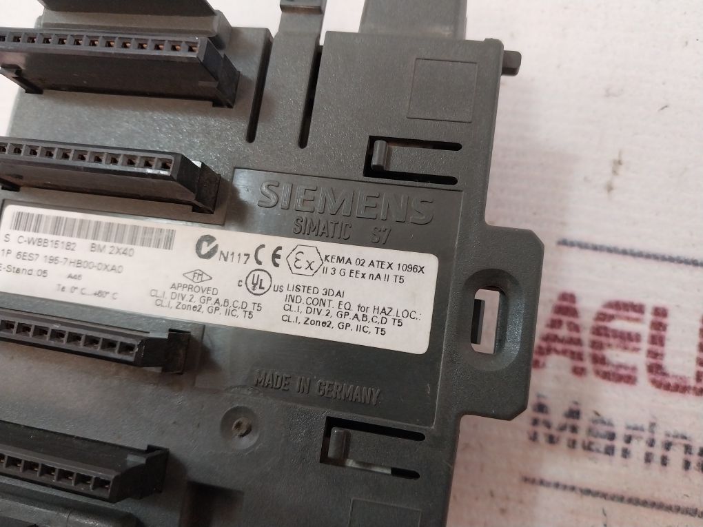 Siemens 6Es7 195-7Hb00-0Xa0 Bus Module Bm 2X40