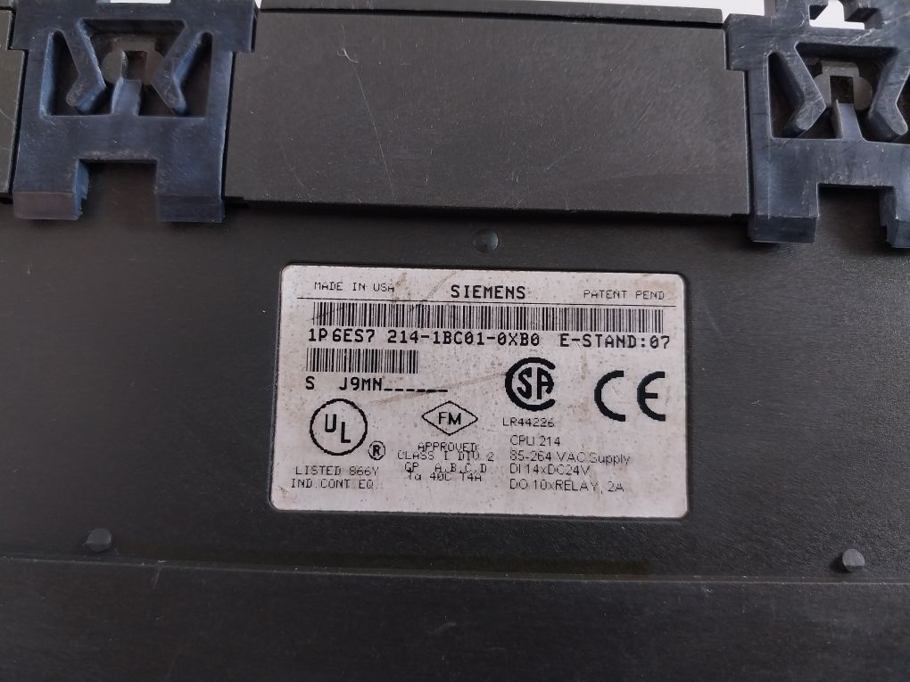 Siemens 6Es7 214-1Bc01-0Xb0 Plc Module E-stand: 07