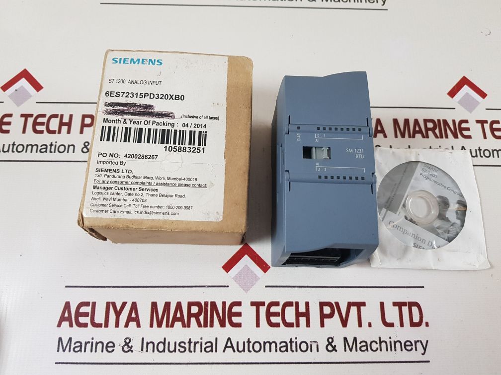 Siemens 6Es7 231-5Pd32-0Xb0 Simatic S7-1200 Analog Input Module
