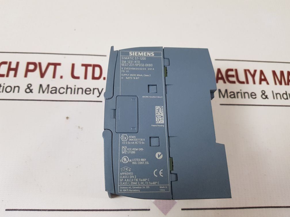 Siemens 6Es7 231-5Pd32-0Xb0 Simatic S7-1200 Analog Input Module
