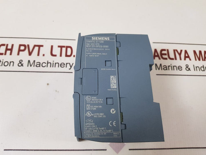 Siemens 6Es7 231-5Pd32-0Xb0 Simatic S7-1200 Analog Input Module
