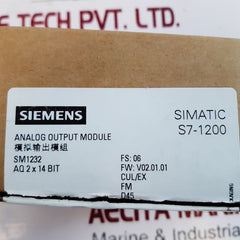 Siemens 6Es7 232-4Hb32-0Xb0 Analog Output Module

