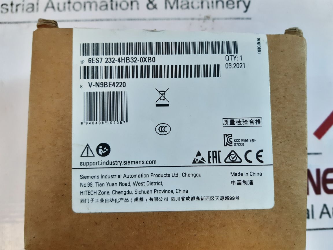 Siemens 6Es7 232-4Hb32-0Xb0 Analog Output Module
