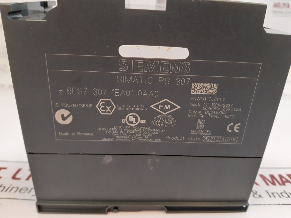 Siemens 6Es7 307-1Ea01-0Aa0 Simatic Ps 307 Power Supply