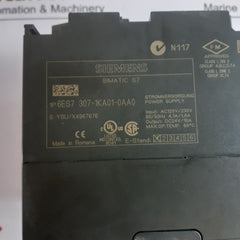 Siemens 6Es7 307-1Ka01-0Aa0 Power Supply
