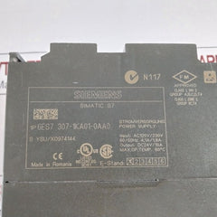 Siemens 6Es7 307-1Ka01-0Aa0 Power Supply