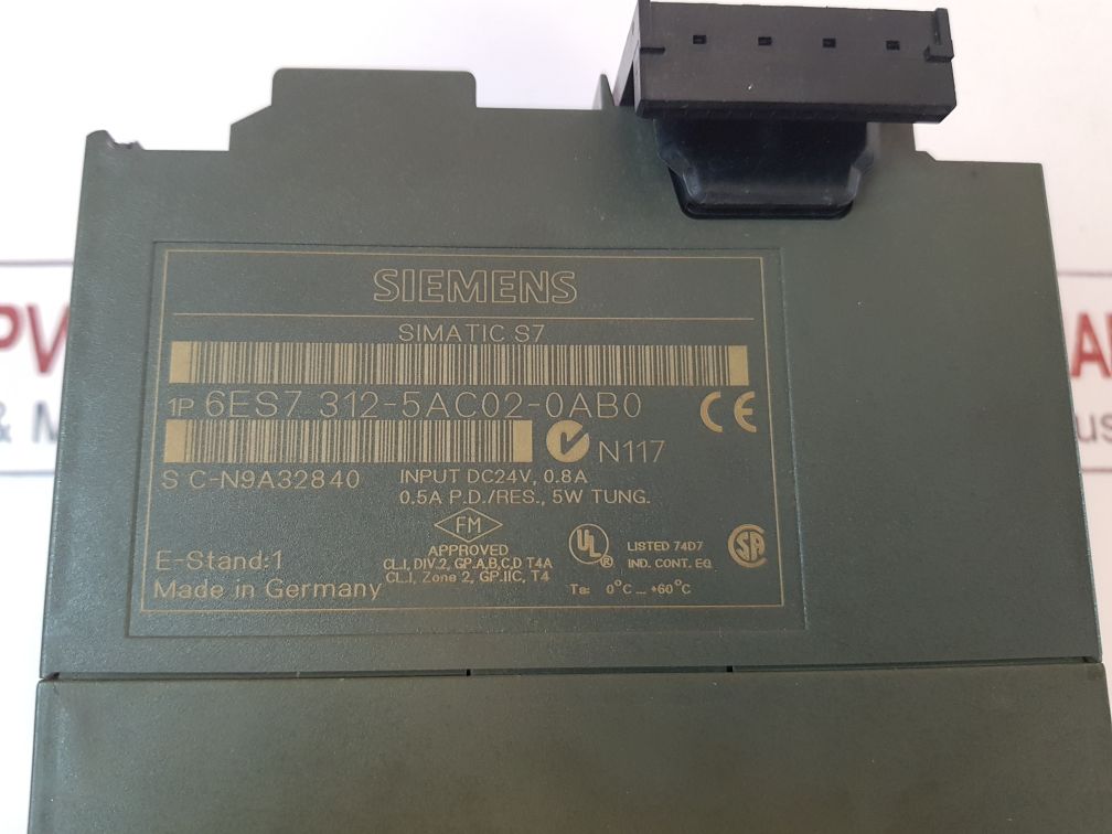 Siemens 6Es7 312-5Ac02-0Ab0 Simatic S7 Cpu312 Ifm