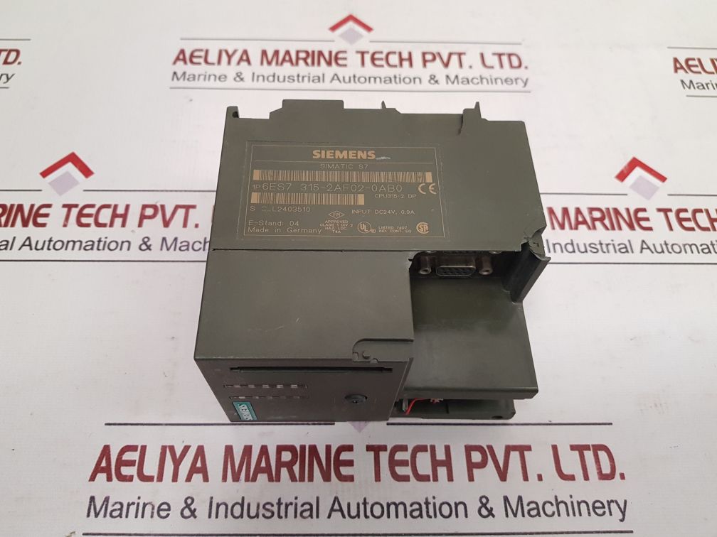 Siemens 6Es7 315-2Af02-0Ab0 Simatic S7 Cpu315-2 Dp Cpu Module 24V Dc 0.9A