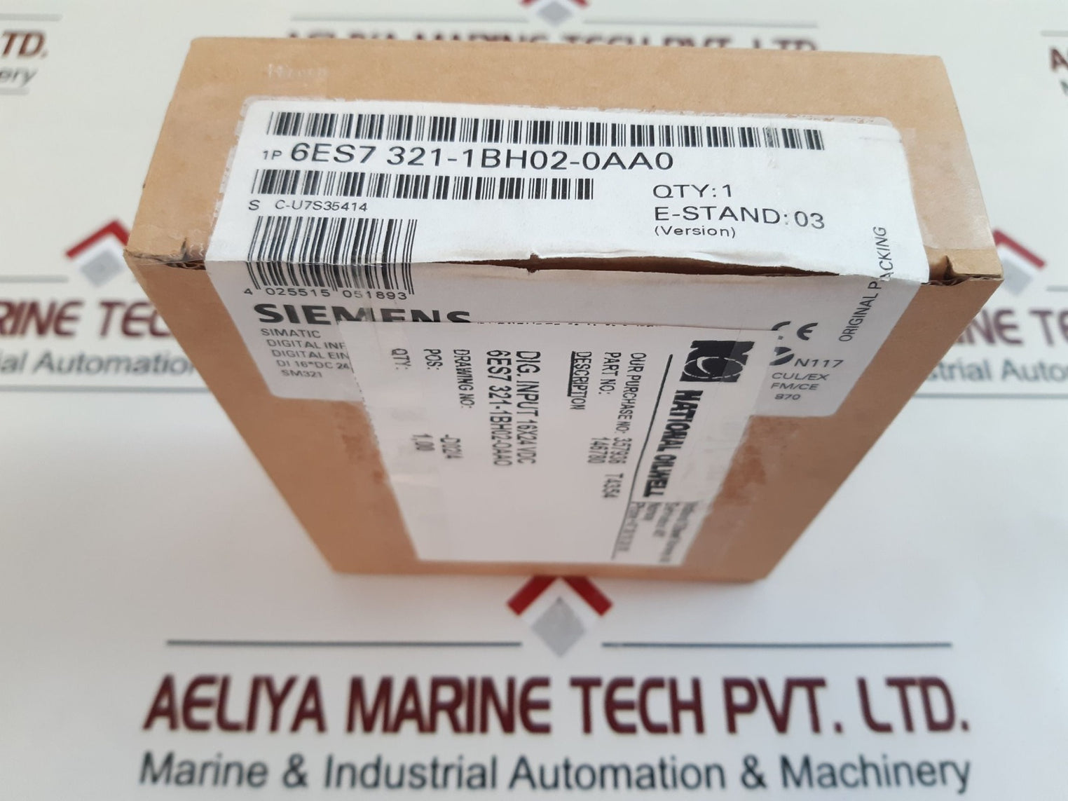 Siemens Simatic S7 6Es7 321-1Bh02-0Aa0 Digital Input Module E-stand: 3