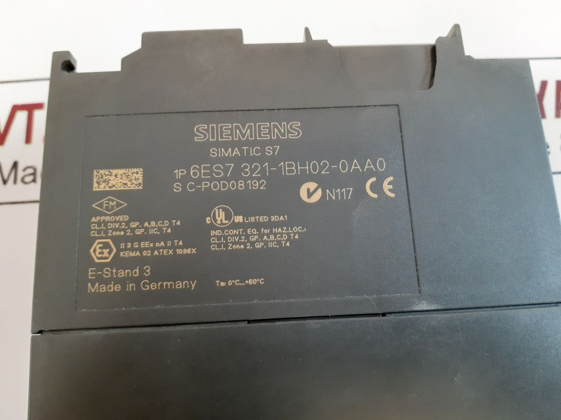 Siemens 6Es7 321-1Bh02-0Aa0 Simatic S7 Input Module