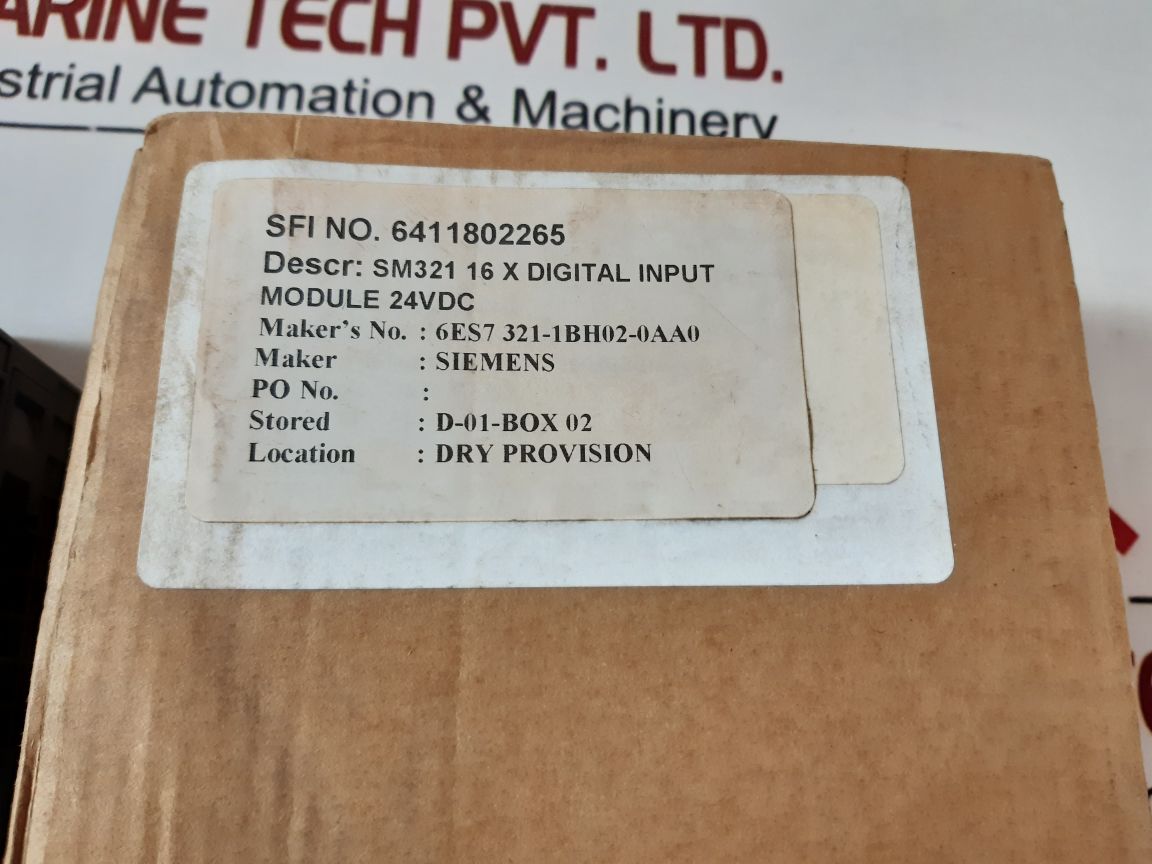 Siemens Simatic S7 Sm321 6Es7 321-1Bh02-0Aa0 Digital Input Module 24Vdc