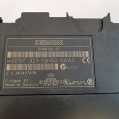 Siemens 6Es7 321-1Bh50-0Aa0 Simatic S7 Input Module E-stand: 02