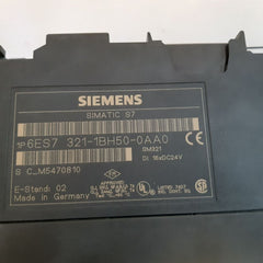 Siemens 6Es7 321-1Bh50-0Aa0 Simatic S7 Input Module E-stand: 02