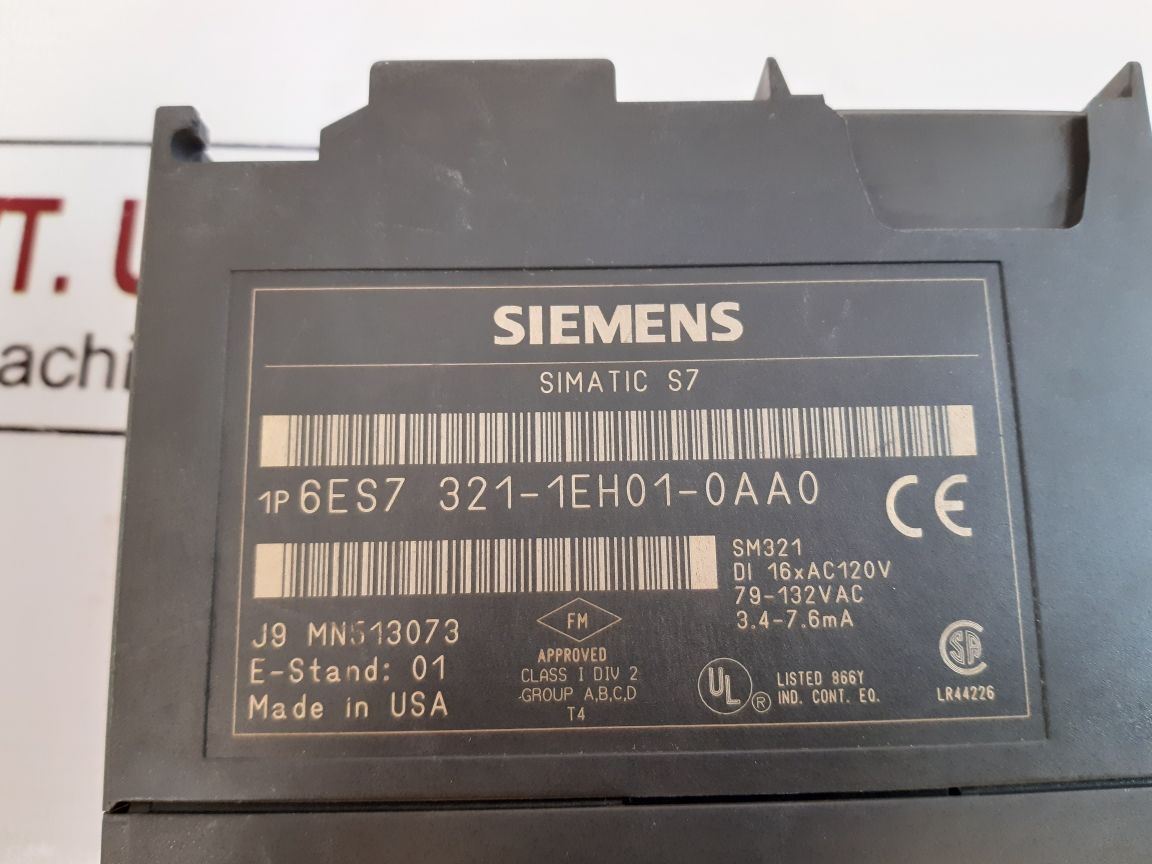 Siemens 6Es7 321-1Eh01-0Aa0 Input Module