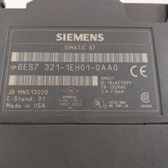 Siemens 6Es7 321-1Eh01-0Aa0 Input Module