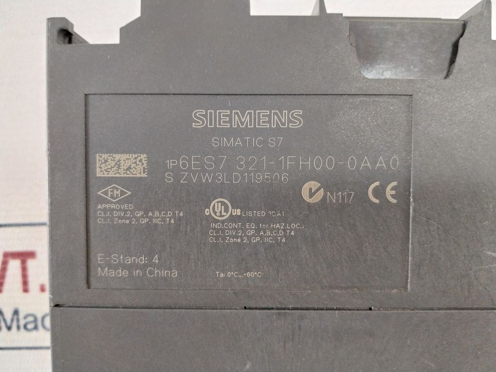 Siemens 6Es7 321-1Fh00-0Aa0 Digital Input Module