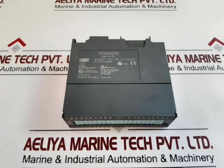 Siemens 6Es7 322-1Bl00-0Aa0 Digital Output Module E-stand: 5