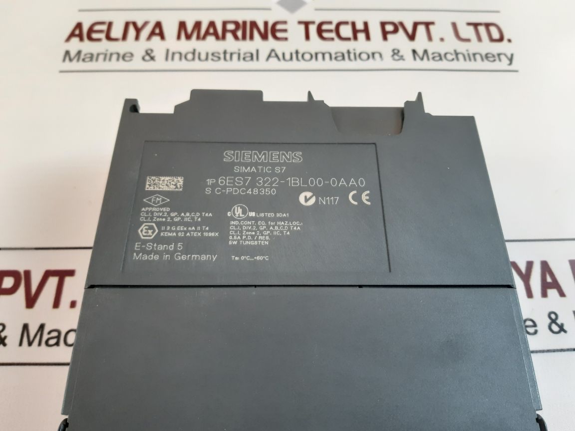 Siemens 6Es7 322-1Bl00-0Aa0 Digital Output Module E-stand: 5
