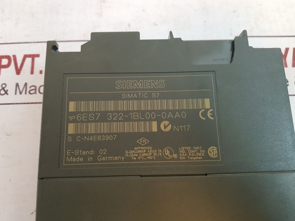 Siemens 6Es7 322-1Bl00-0Aa0 Digital Output Module