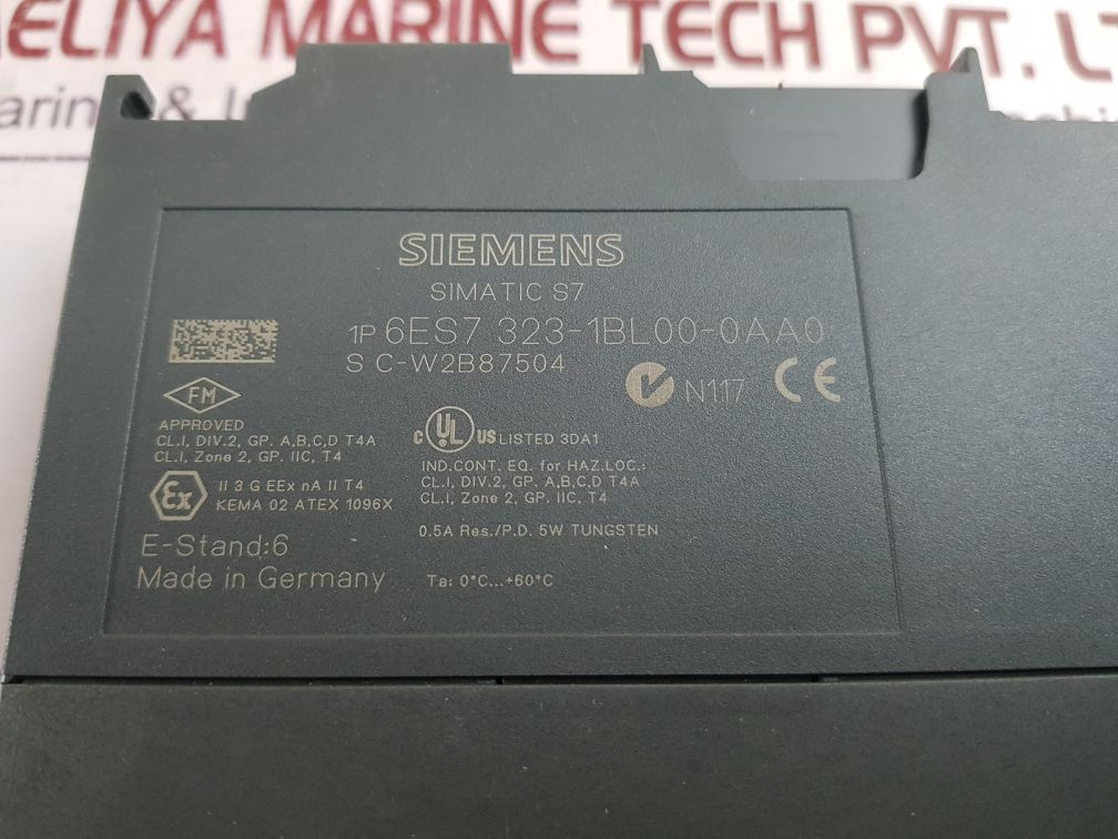 Siemens 6Es7 323-1Bl00-0Aa0 Digital Module 60°C